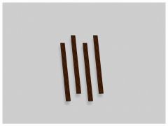 Listelli fissaggio rete letto | Robusti | Misure 5,5 x 93 x 3,6 cm | Colore marrone