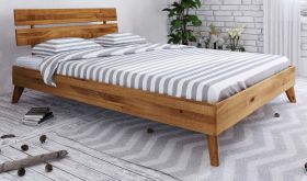 Letto matrimoniale francese Timaru 02 | Rovere massello selvatico oliato | 140 x 200 cm