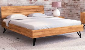 Letto super king size Masterton 02 | Faggio massello oliato | 200 x 200 cm | Design premium