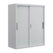 Armadio da ufficio mod. Elisa con 2 ante scorrevoli chiudibili a chiave - Larghezza: 900 mm, Altezza: 1050 mm, Profondità: 400 mm