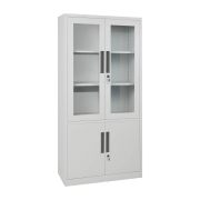Armadio da ufficio mod. Elisa con 4 ante a battente chiudibili a chiave - Larghezza: 900 mm, Altezza: 1850 mm, Profondità: 400 mm