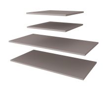 Ripiano in legno per armadio - set 2 pz, color cashmere, per armadi con larghezza: 150 cm