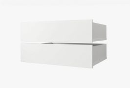 Cassetto per armadio "Tampa", Set 2 pz, bianco
