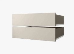 Cassetto per armadio "Tampa" - Set 2 pz, color cashmere