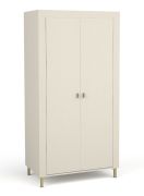 Armadio Barbe 03 | 2 scomparti | Maniglie e gambe oro | Colore cashmere | 193,5 x 97 x 56 cm