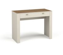 Scrivania "Barbe" 30, color cashmere, maniglie: oro, 1 cassetto, bordi in ABS, 79 x 102 x 50 cm