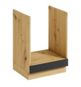 Incasso per forno "Matternhorn" 16, rovere Artisan/grigio, 60 x 51,8 x 82 cm 