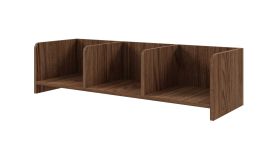Mensola "Beringen" 13, color noce Alba, 103 x 27 x 27 cm