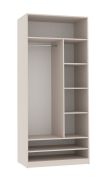 Armadio a giorno Cabecao 02 | Cashmere | 7 scomparti | 1 barra appendiabiti | 206 x 90 x 51 cm