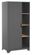 Armadio Majvi 02 grigio rovere | 190 x 89 x 52 cm | Design moderno e spazioso salvaspazio