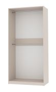 Armadio a giorno Cabecao 01 | Color cashmere | 2 barre appendiabiti | 206 x 100 x 51 cm