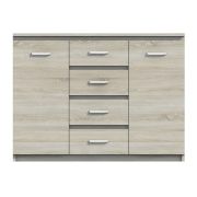 Cassettiera Pamulang 10 | Rovere Sonoma | 91 x 122 x 40 cm | Moderna e capiente