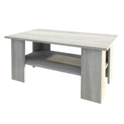 Tavolino salotto Pamulang 08 | Rovere Sonoma | 110 x 70 x 50 cm | Ripiano portaoggetti | Design moderno
