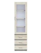 Vetrina Pamulang 01 rovere Sonoma | 200 x 52 x 40 cm | Design moderno e pratico