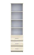 Scaffale alto Pamulang 02 | Rovere Sonoma | 200 x 52 x 40 cm | 3 cassetti e 3 ripiani