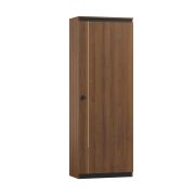 Armadio Mojokerto 22 | Noce e Nero | 194 x 70 x 39 cm | Design moderno e pratico