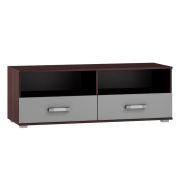 Mobile porta TV "Tabubil" 09 | wengé e grigio | 48 x 135 x 48 cm | Design moderno e pratico