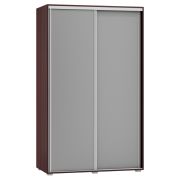 Armadio scorrevole Tabubil 31 | Wengé e grigio | 200 x 120 x 60 cm | Design moderno e spazioso
