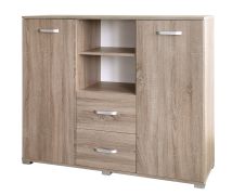 Cassettiera Kikori 11 | Rovere Sonoma | 113 x 130 x 40 cm | Design moderno e capiente