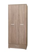 Armadio a battente Kikori 14 | Rovere Sonoma | 190 x 80 x 56 cm | Stile moderno e funzionale
