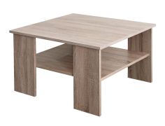 Tavolino Kikori 04 | Rovere Sonoma | 78 x 78 x 47 cm | Design moderno e funzionale | Ampio spazio d’appoggio