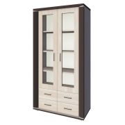 Vetrinetta da soggiorno Aitape 36 | Rovere Sonoma scuro/chiaro | 188 x 100 x 40 cm