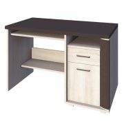 Scrivania per ufficio e studio "Aitape" 49 | Rovere Sonoma scuro/chiaro | 76 x 120 x 60 cm | Spazio organizzato