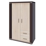 Armadio Aitape 06 | Rovere Sonoma scuro/chiaro | 145 x 90 x 40 cm | 2 porte, 2 cassetti
