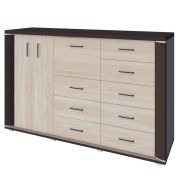 Cassettiera Aitape 48 | Rovere Sonoma scuro/chiaro | 105 x 170 x 40 cm | Design moderno e capiente