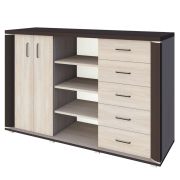 Cassettiera Aitape 41 | Rovere Sonoma scuro e chiaro | 105 x 170 x 40 cm | Design moderno e capiente
