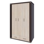 Armadio guardaroba Aitape 30 | 3 ante battenti | Rovere Sonoma scuro/chiaro | 188 x 120 x 55 cm