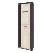 Vetrina Aitape 33 | Rovere Sonoma scuro e chiaro | 188 x 60 x 40 cm | Design moderno ed elegante