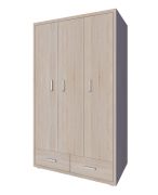 Armadio guardaroba Kerowagi 09 | Ante battenti | Rovere Sonoma | 200 x 120 x 55 cm