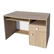 Scrivania Rabaul 32 | Rovere Sonoma | 76 x 120 x 60 cm | Moderna, pratica, con cassetto e anta