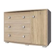 Cassettiera Rabaul 08 in rovere Sonoma | 80 x 120 x 43 cm | Design moderno e praticità