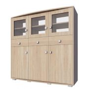 Vetrina Rabaul 15 rovere Sonoma | 152 x 160 x 40 cm | Moderna, ampia e versatile