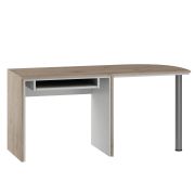 Scrivania "Cianjur" 04 | Rovere e Bianco | 77 x 160 x 60 cm | Design moderno per casa e ufficio