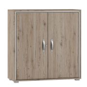 Cassettiera "Cianjur" 07 | Rovere e Bianco | 108 x 105 x 40 cm | Design moderno e spazioso