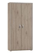 Armadio Cianjur 11 | Rovere e Bianco | 209 x 90 x 40 cm | Moderno e Capiente