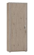 Armadio alto Cianjur 14 | Rovere e bianco | 209 x 60 x 40 cm | Design moderno e pratico