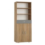 Armadio Ciomas 25 rovere Sonoma/grigio | 190 x 74 x 40 cm | Ampio spazio, stile moderno
