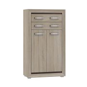 Cassettiera alta Kundiawa 07 | Rovere Sonoma chiaro/scuro | 140 x 80 x 40 cm | Design moderno e spazioso