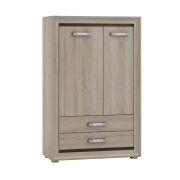 Cassettiera Kundiawa 08 | Rovere Sonoma chiaro/scuro | 140 x 90 x 40 cm | Design moderno per la zona notte