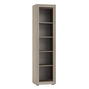Scaffale alto Kundiawa 35 | Rovere Sonoma chiaro/scuro | 200 x 40 x 40 cm | 4 ripiani | Design moderno salvaspazio
