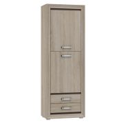 Armadio Kundiawa 33 | Rovere Sonoma chiaro/scuro | 200 x 70 x 40 cm | Design moderno e capiente