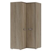 Armadio ad angolo Kundiawa 38 | Rovere Sonoma chiaro | 200 x 100 x 100 cm | Design moderno