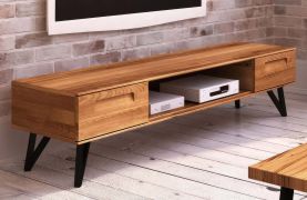 Mobile porta TV "Masterton" 18 | Faggio massello oliato | 42 x 182 x 45 cm | Design elegante