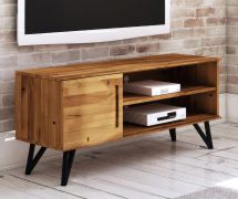 Mobile porta TV Masterton 19 | Rovere massello selvatico oliato | 61 x 136 x 45 cm | Serie Wooden Nature Premium