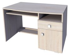 Scrivania Rabaul 32 | Rovere Sonoma | 76 x 120 x 60 cm | Moderna, pratica, con cassetto e anta