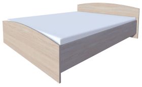 Letto matrimoniale compatto Rabaul 19 | Rovere Sonoma | 140 x 200 cm | Design moderno e robusto